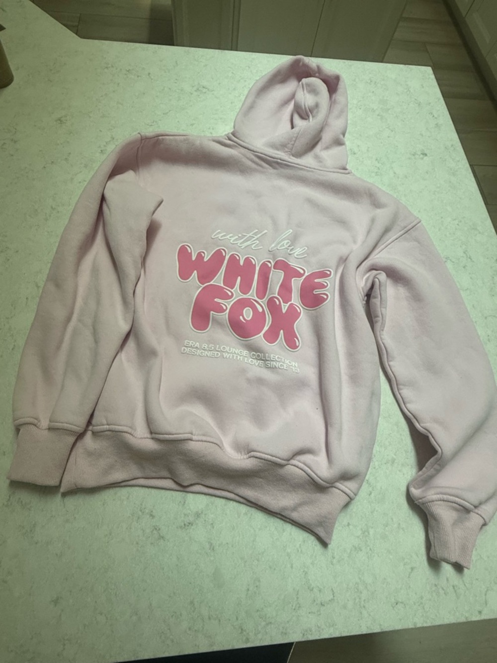White Fox “With love” oversized Hoodie